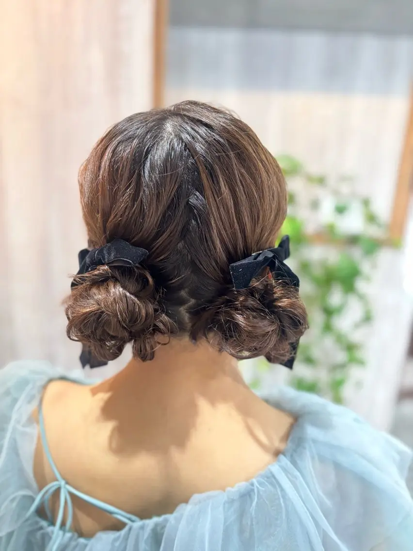 セミロング ヘアアレンジ ヘアセット 垢抜けメイク✖️盛れ るヘア/SAORIのその他イメージ