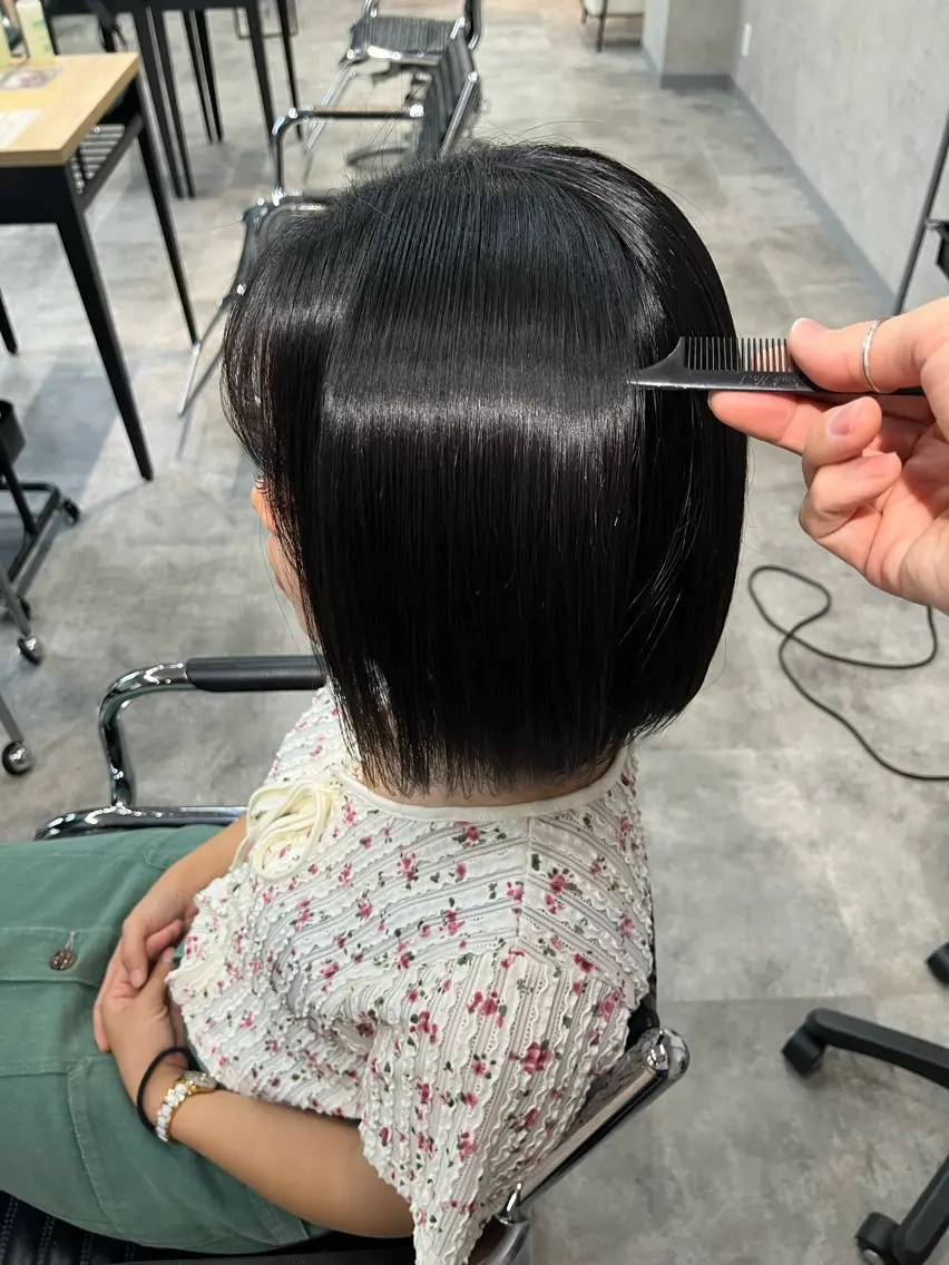 ショート カット 縮毛矯正 ボブ×縮毛矯正 ryotaのヘアスタイル
