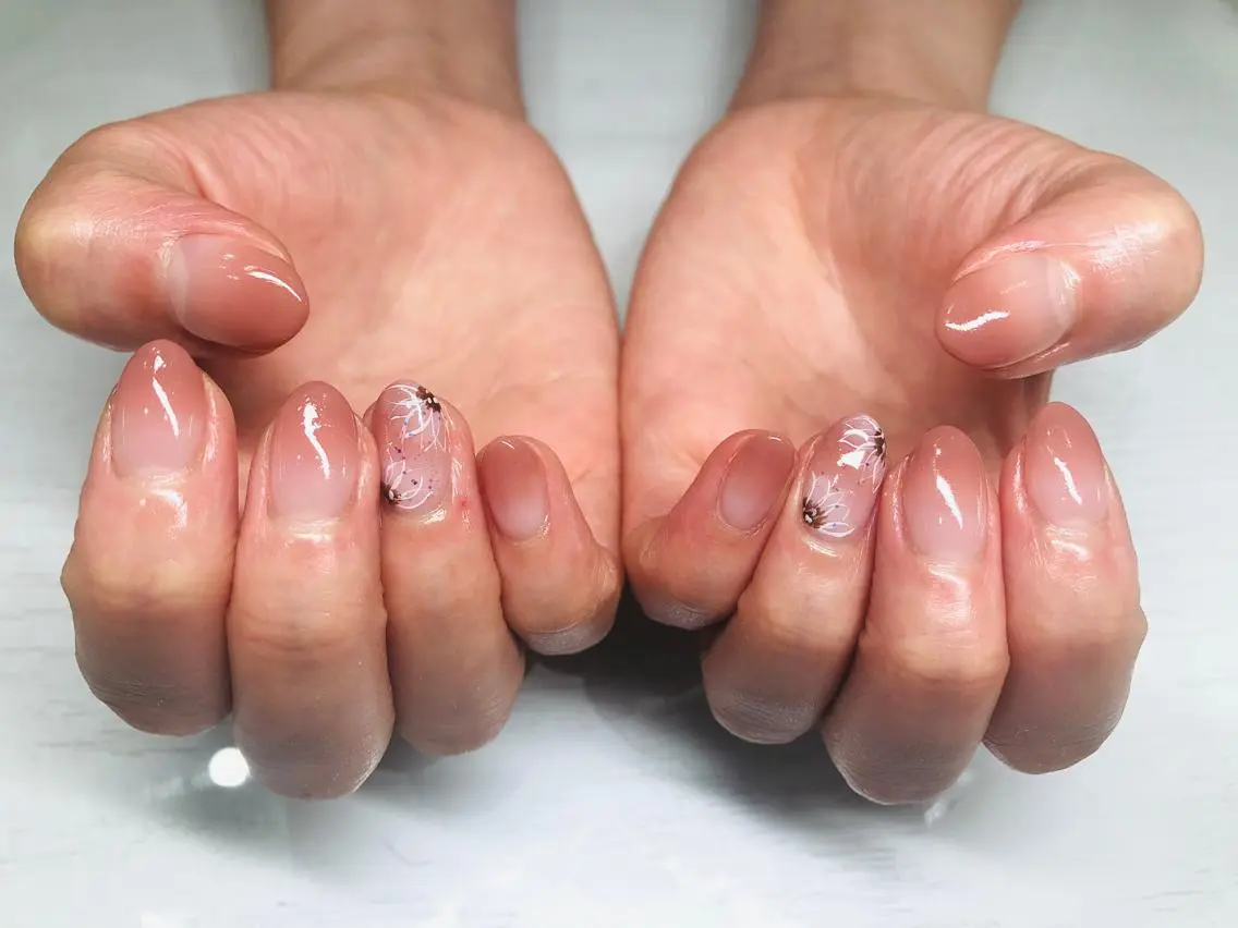 ネイル 持ち込み いちじゅう あおいのネイルデザイン