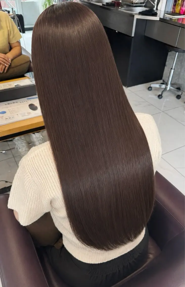 ロング カラー ヘアカラー ツヤ髪髪質改善カラー 🫧/ボブ/RUKAのヘアスタイル