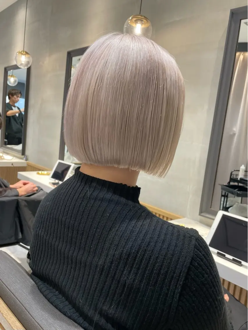 ミディアム カラー ヘアカラー トリートメント Aster 店長 れおんのヘアスタイル