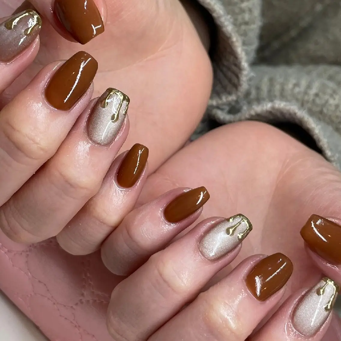 ネイル マグネットネイル バレンタイン 心斎橋Salon Epokkuのネイルデザイン