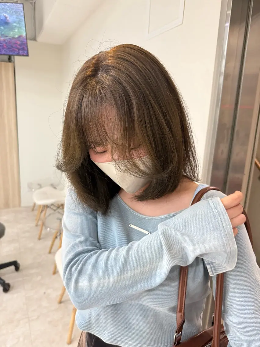 ミディアム ヘアカラー カラーモデル募集中 Rei🐈‍⬛/大宮のヘアスタイル