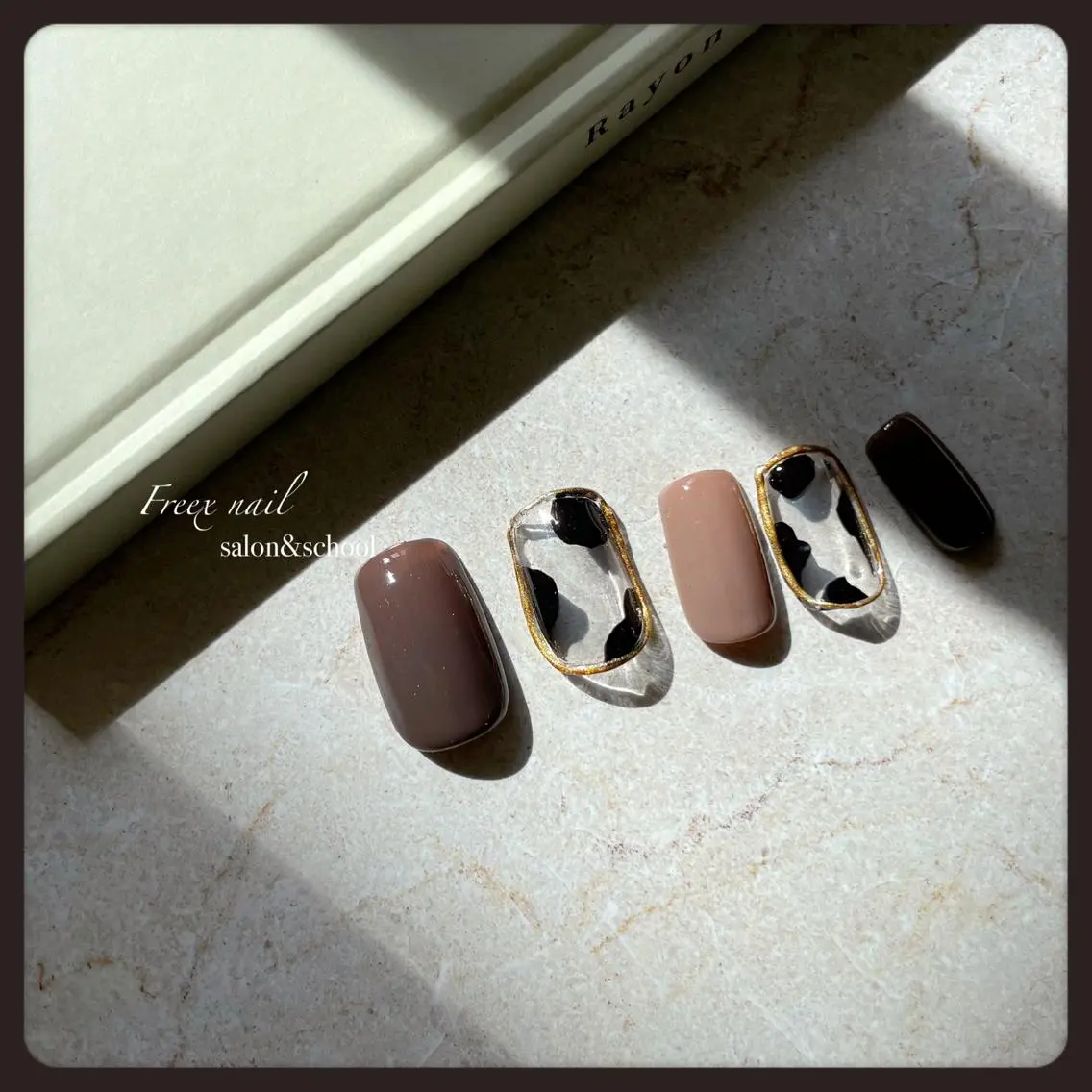 ネイル アニマル柄 ハンドネイル ハンドケア freex nail /ニュアンス/個性派のネイルデザイン