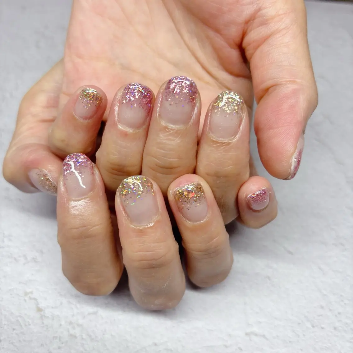 ネイル グラデーション ラメ(グリッター) ラメグラデーション MYu Beauty Salon  MAIのネイルデザイン