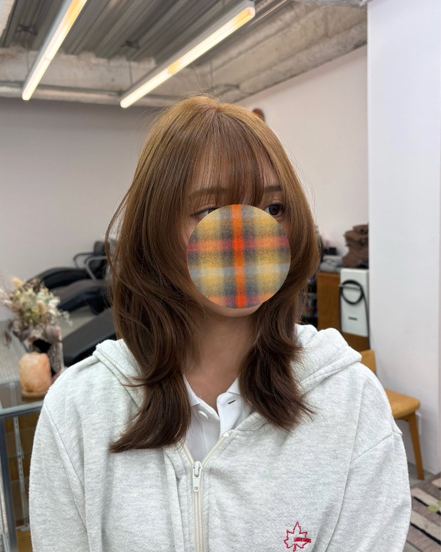 ミディアム カラー パーマ yelm府中 ユリのヘアスタイル