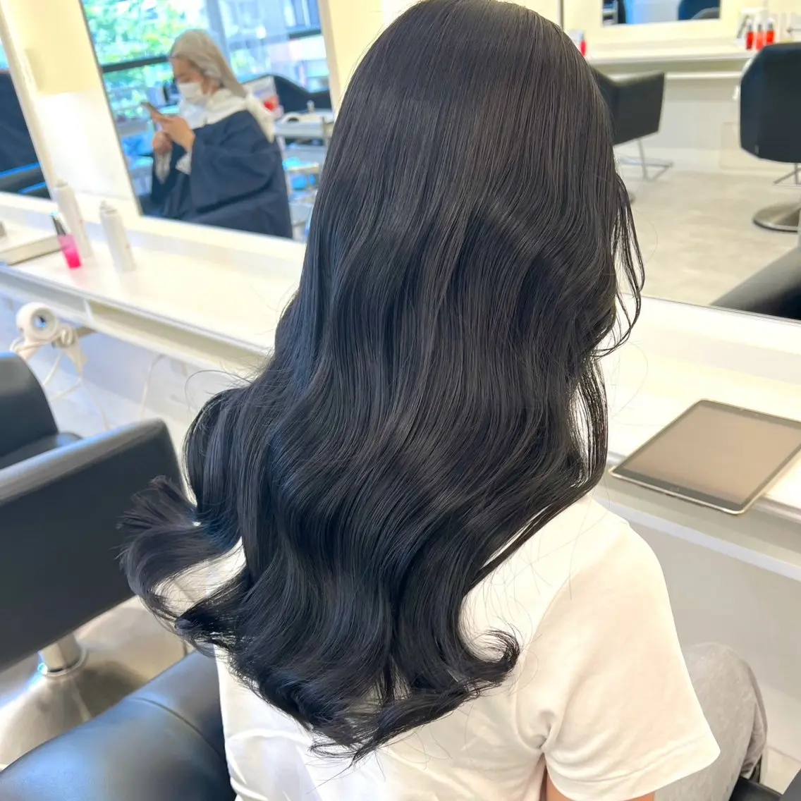 ロング カラー ParveMix 🩶🫧入江 香名のヘアスタイル