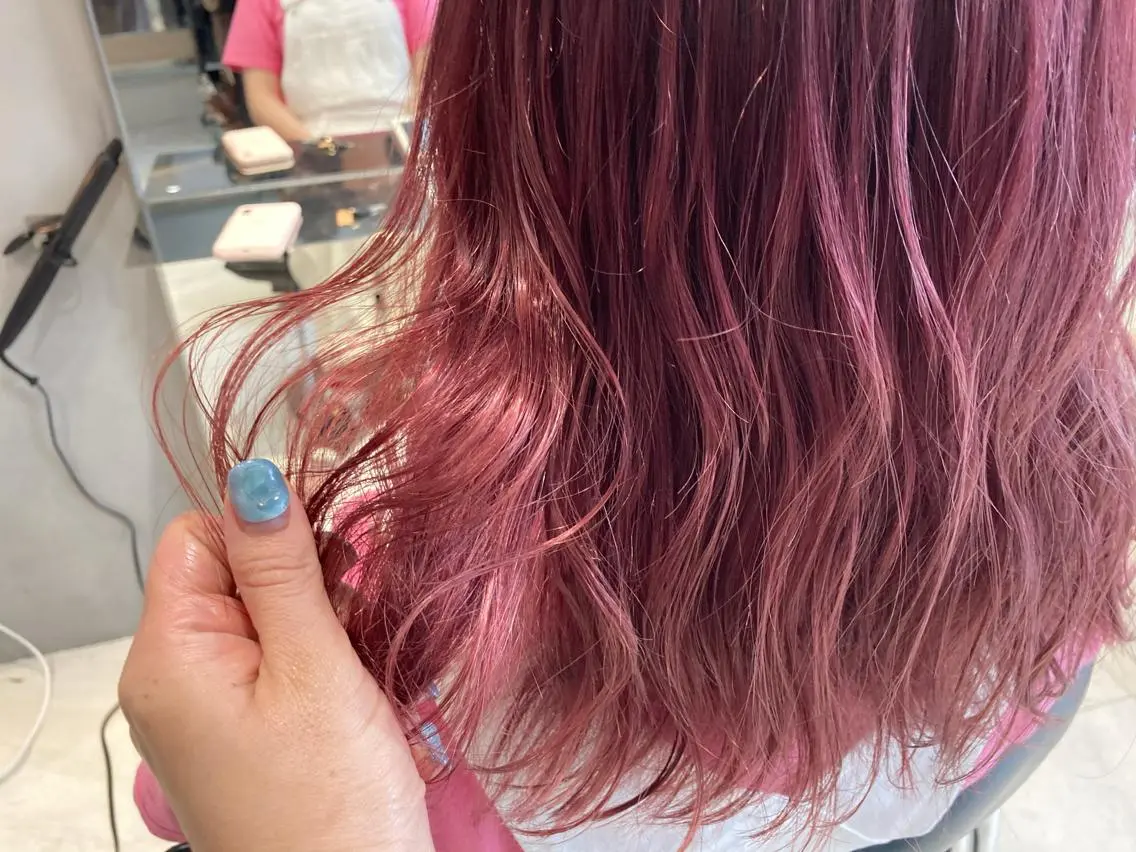 ロング カラー ブリーチ ケアブリーチ オリーブ透明感カラー 表参道/MIKUのヘアスタイル