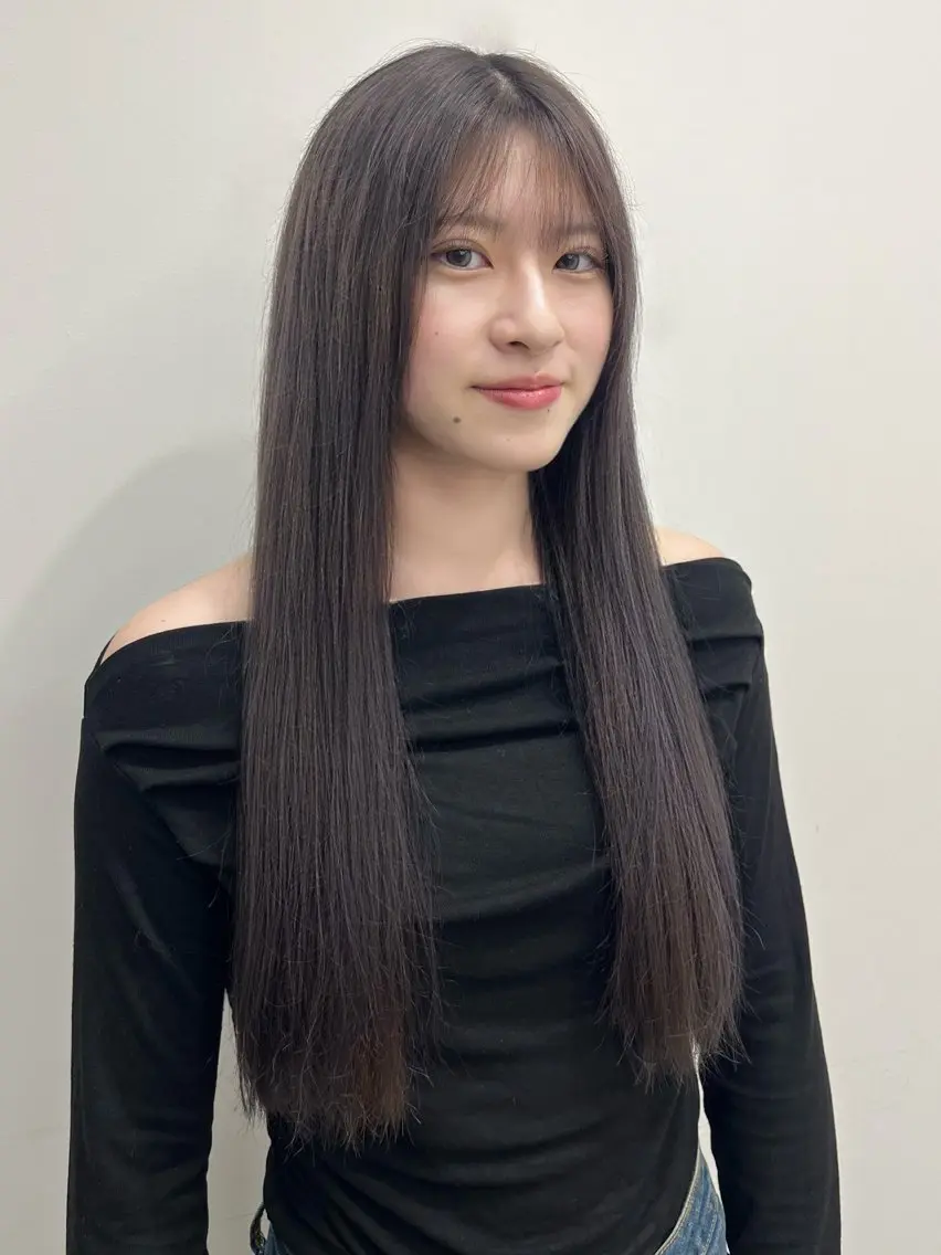 ロング カラー ヘアカラー yuka ボブカットモデルのヘアスタイル