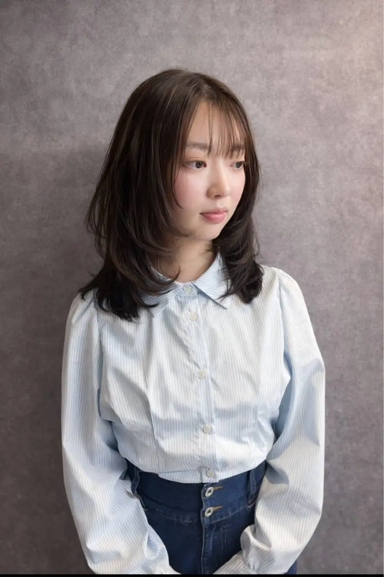 ミディアム 中山 柊佑のヘアスタイル