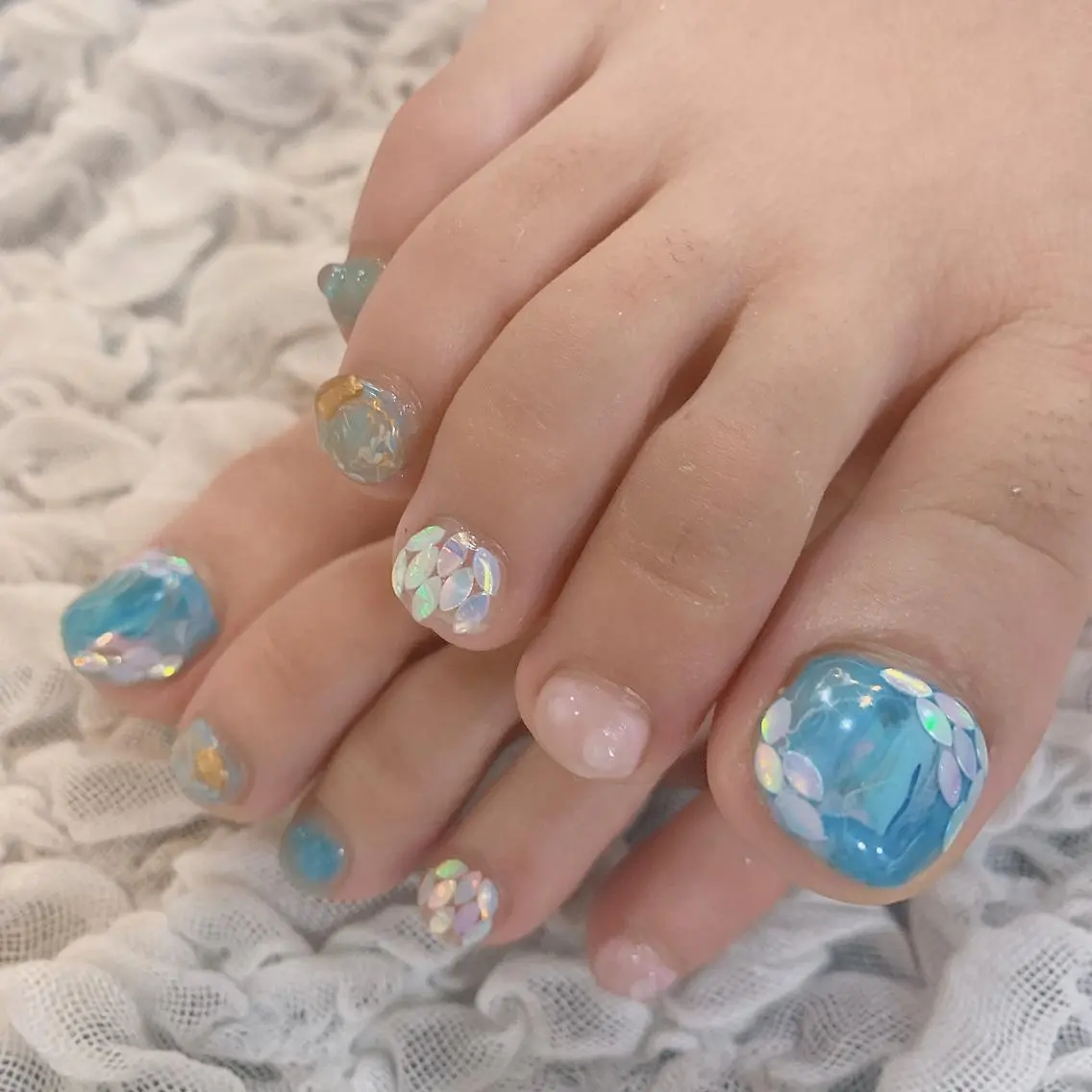 ネイル アートネイル フットネイル AOI✩⡱ 。のネイルデザイン