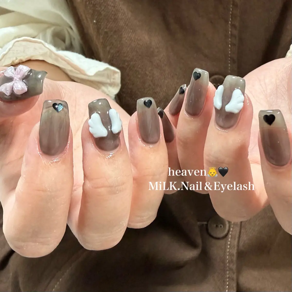 ネイル ハンドネイル MiLK. wakaのマツエク・マツパデザイン