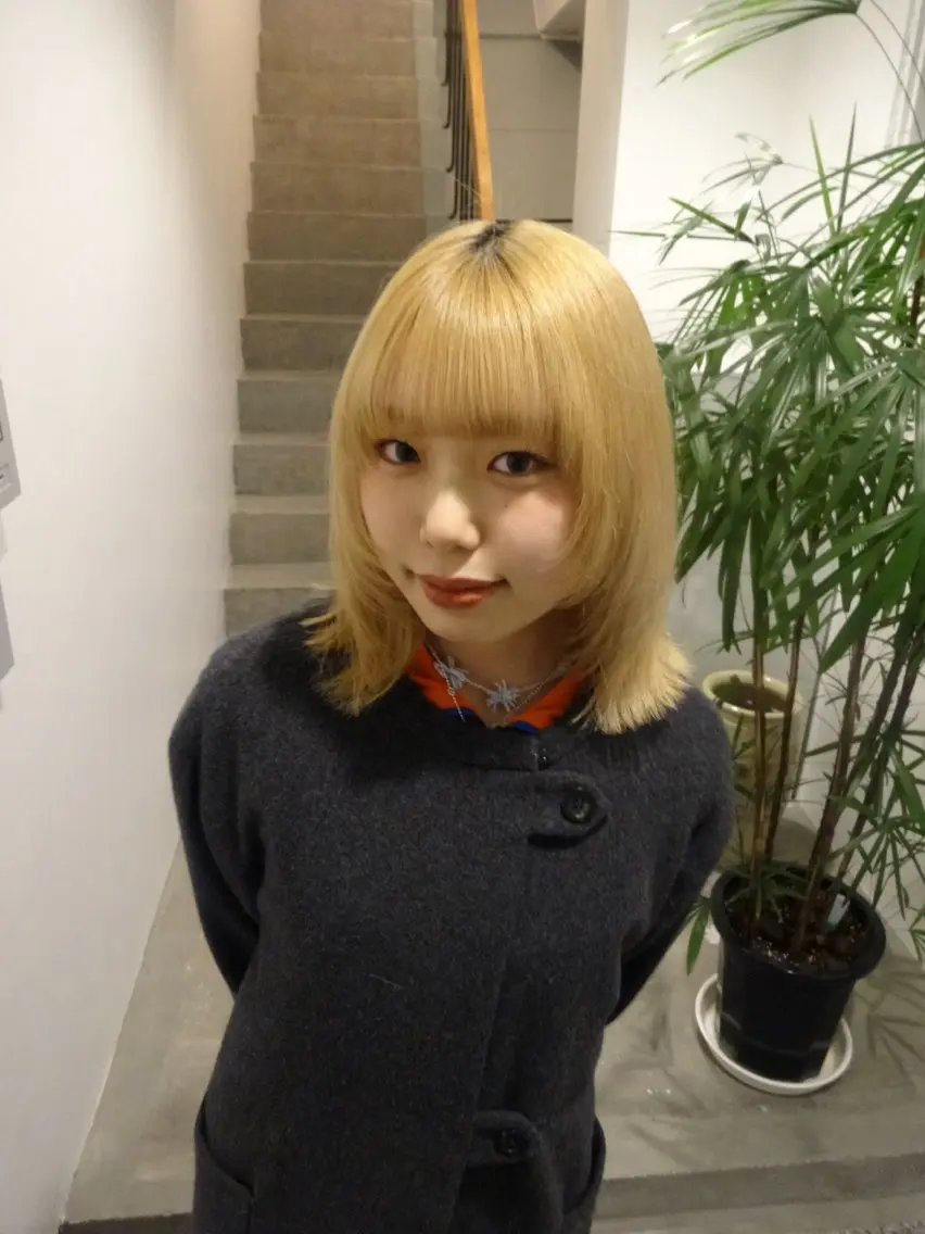 ショート 顔周りカット レイヤーカット 今田 菜月のヘアスタイル