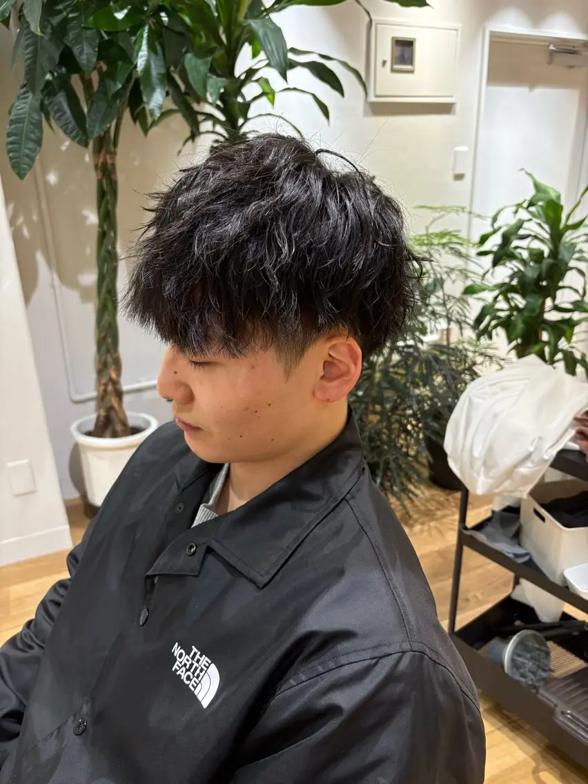 メンズ マッシュ メンズパーマ こうやま みるのヘアスタイル