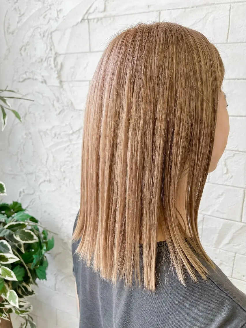 ミディアム カラー ブリーチ archange 大井川のヘアスタイル