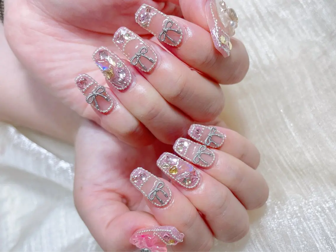 ネイル ハンドネイル 🎀ネイルサロン エクラYUI🎀のネイルデザイン