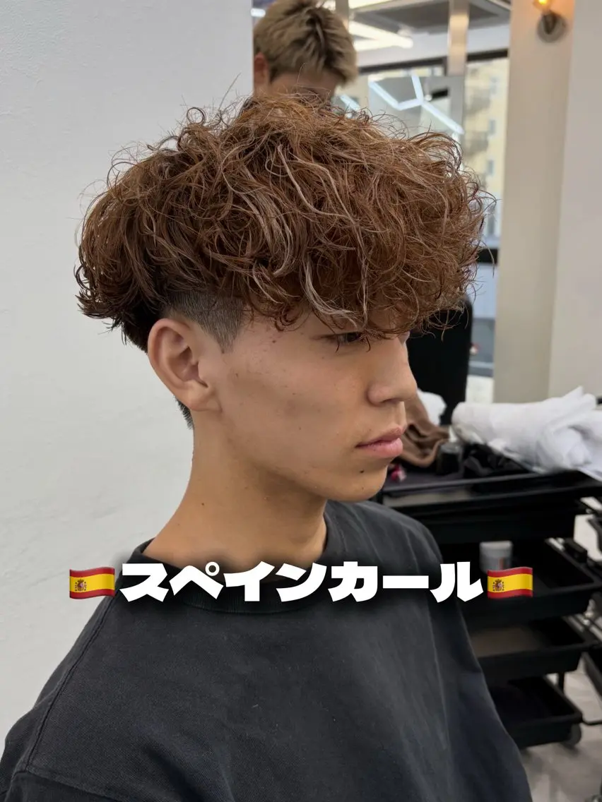 カラー パーマ メンズ カット ヘアカラー パーマ 🌹メンズパーマ/ 無造作/ジャス🌹のヘアスタイル