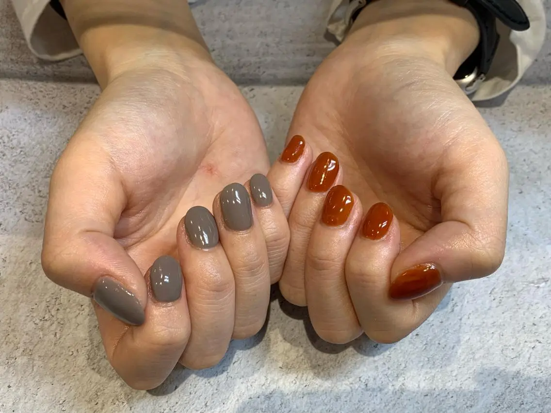 ネイル ワンカラーネイル マキノ ユイのネイルデザイン