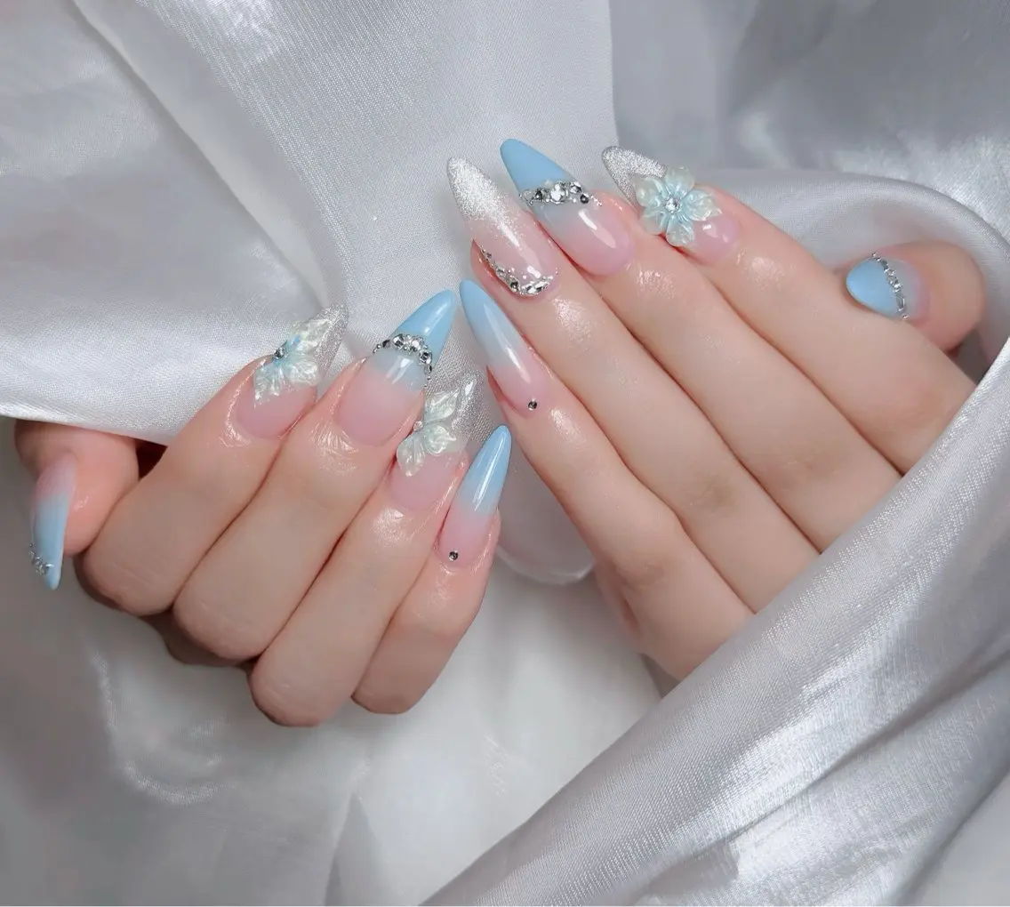 ネイル アートネイル 韓国ネイル 持ち込み ワンホンネイル ハンドネイル Lenie Nail Salonのネイルデザイン
