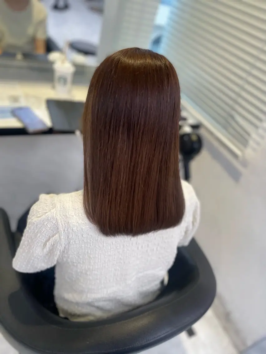 ミディアム カット ヘアカラー うる艶トレンドヘア 🕊️上野BABYのヘアスタイル