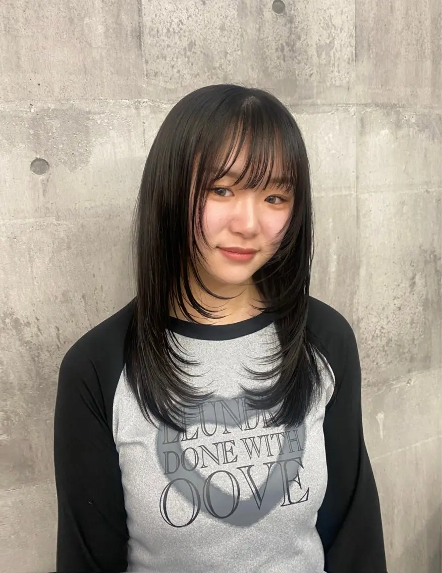 セミロング カラー ヘアアレンジ メンズ 🌈【🎀ヘアデザイ ナー🎀】✨ノン✨のヘアスタイル