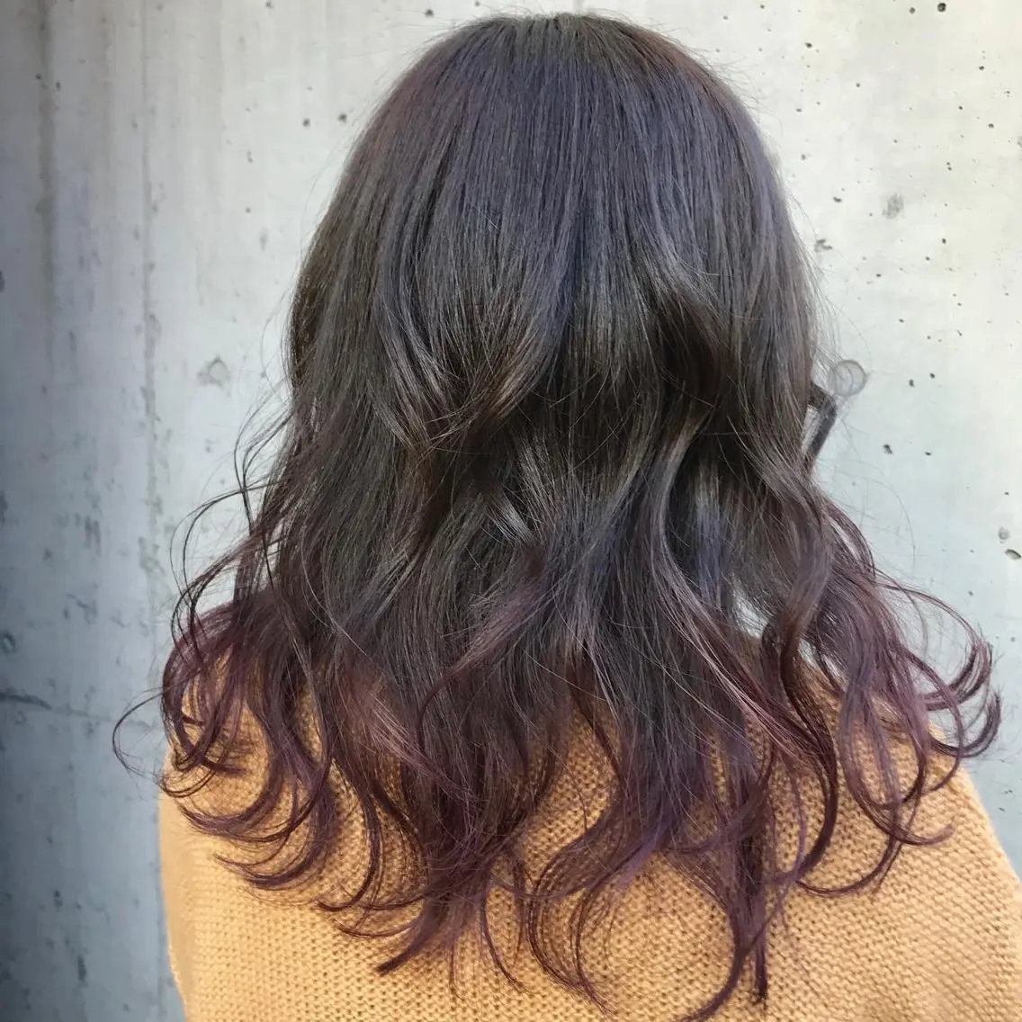 ミディアム パープルカラー 透明感カラー/ 寺田千雅子のヘアスタイル