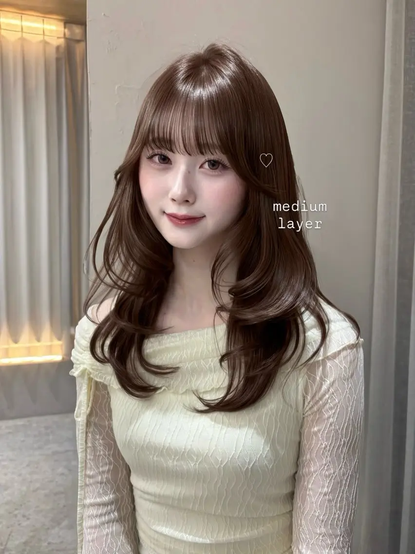 似合わせカット➕透明感カラー➕超音波トリートメントの写真
