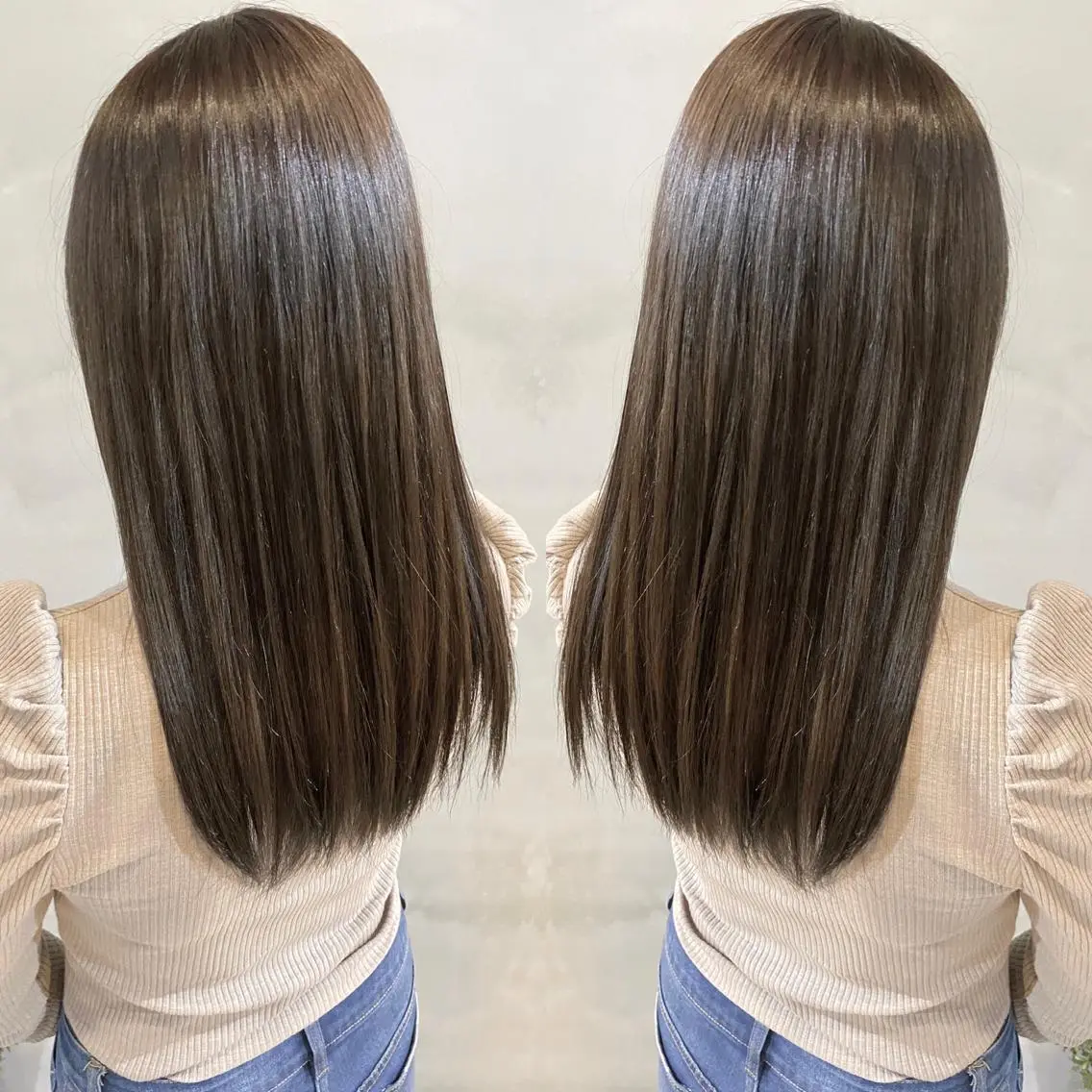 セミロング カラー ヘアアレンジ ネイル マツエク・マツパ 透明感カラー ハイライトカラー 外国人風カラー ハイライト ヨシンモリ カット ヘアカラー 夜23時まで予約🉑 reverieあきらのヘアスタイル