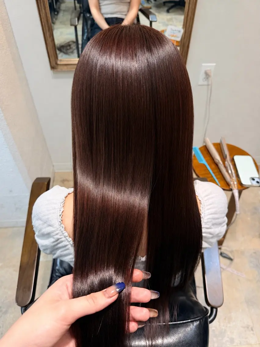 ロング カット ヘアカラー 🎀ブリーチなしカラ ー🎀Mizukiのヘアスタイル