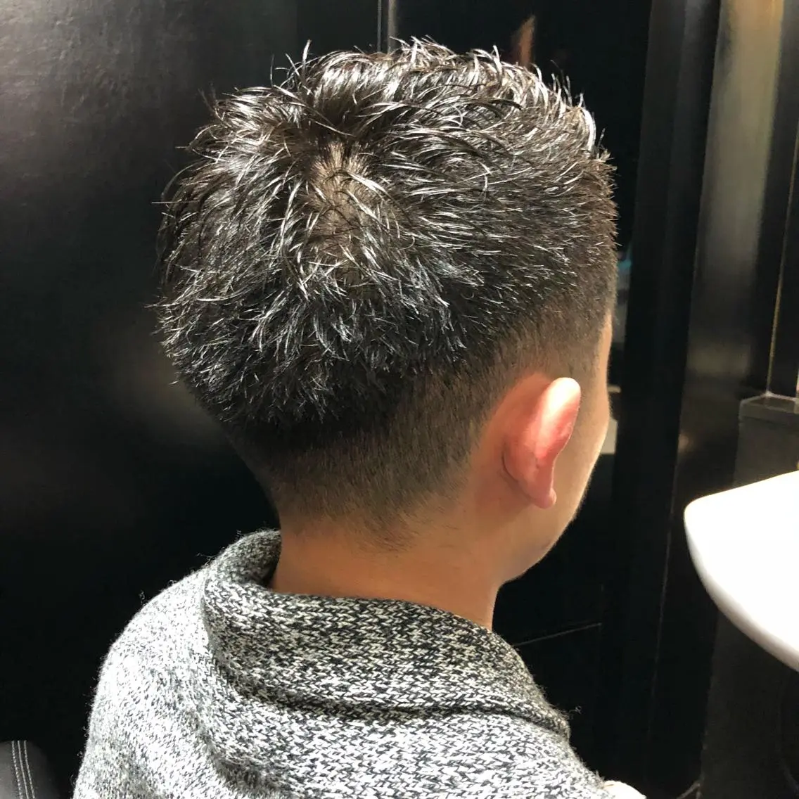 ショート パーマ メンズ 木村 りきのヘアスタイル
