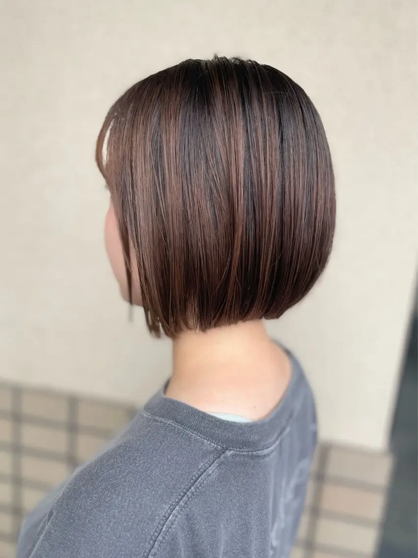 ショート 切りっぱなしボブ ボブ 沢田 瞳のヘアスタイル