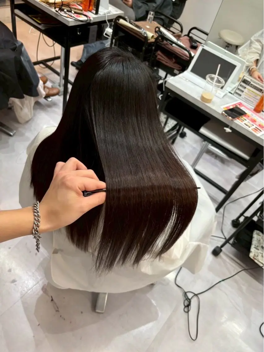 ロング ヘアカラー トリートメント 🫧似合わせ艶カラー /平山🫧のヘアスタイル