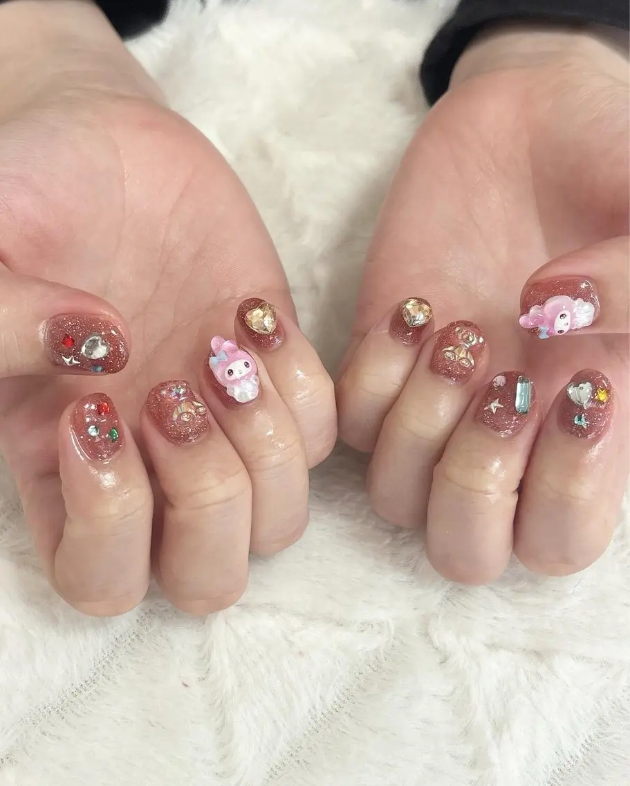 ネイル フラッシュネイル ラメ(グリッター) nail salon はるりのネイルデザイン