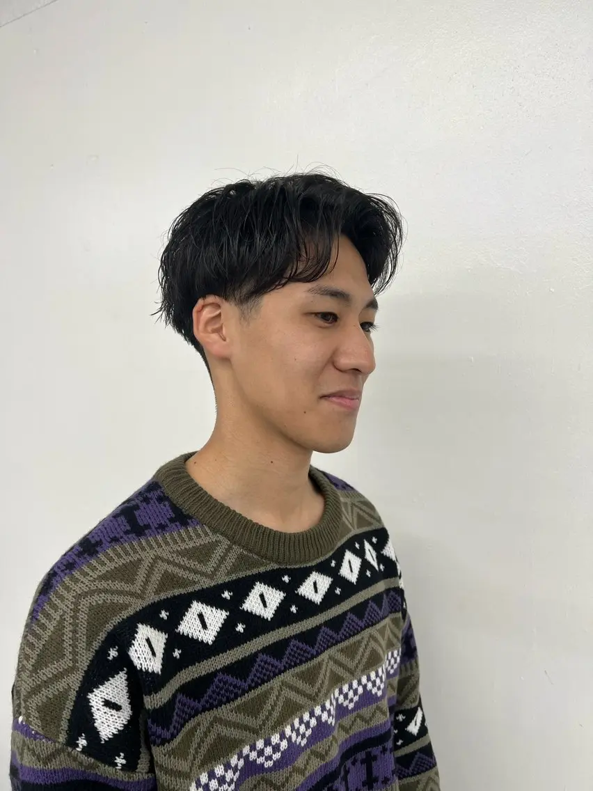 メンズ メンズ就活ヘア 柏メンズパーマ特化 蛯谷 晃裕のヘアスタイル
