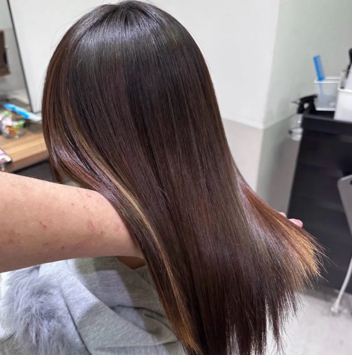 ロング 縮毛矯正 ストレート特化小野 凛太郎のヘアスタイル
