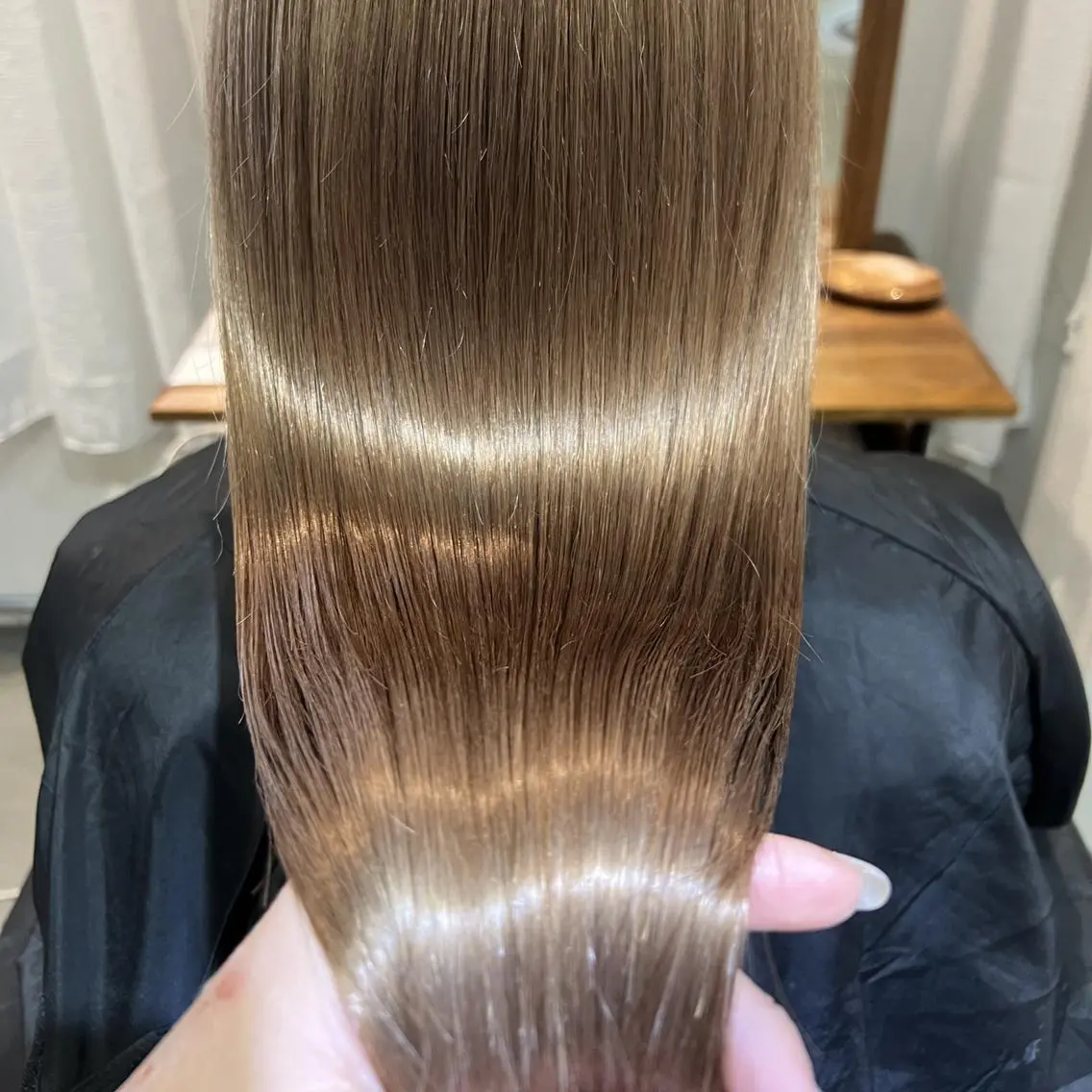 カット+酸性縮毛矯正+トリートメントの写真
