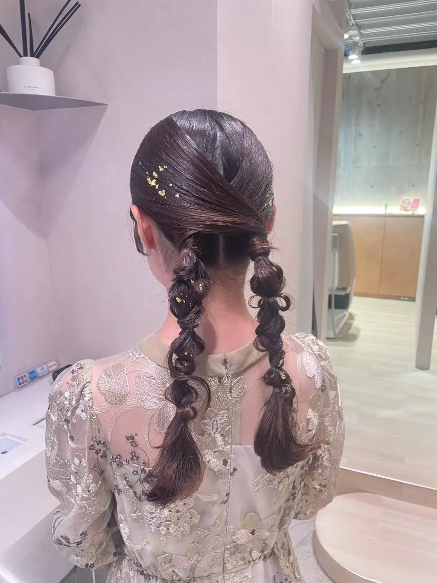 ヘアアレンジ ヘアセット emusalon Rinaのヘアスタイル