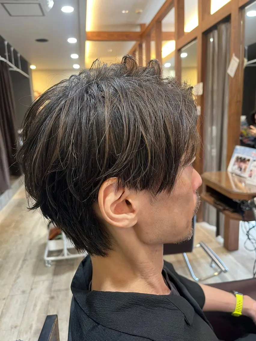 【35歳以上男性限定】カットカラー(白髪染め白髪ぼかし可)＋ショートヘッドスパ【撮影掲載可能な方限定】の写真