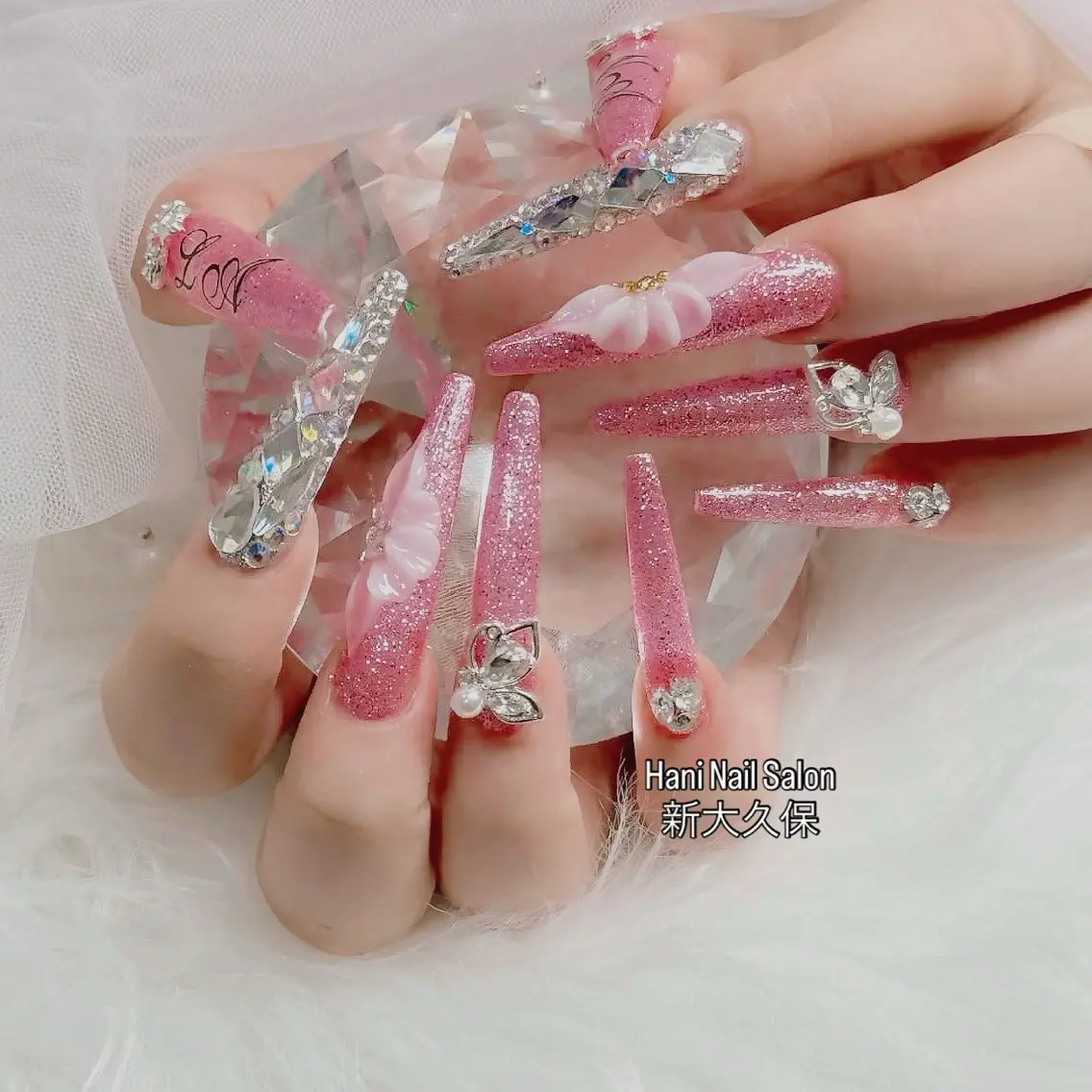 ネイル フットネイル フレンチネイル グラデーション 韓国ネイル ロングネイル ハンドネイル Hani Nail Salonのネイルデザイン