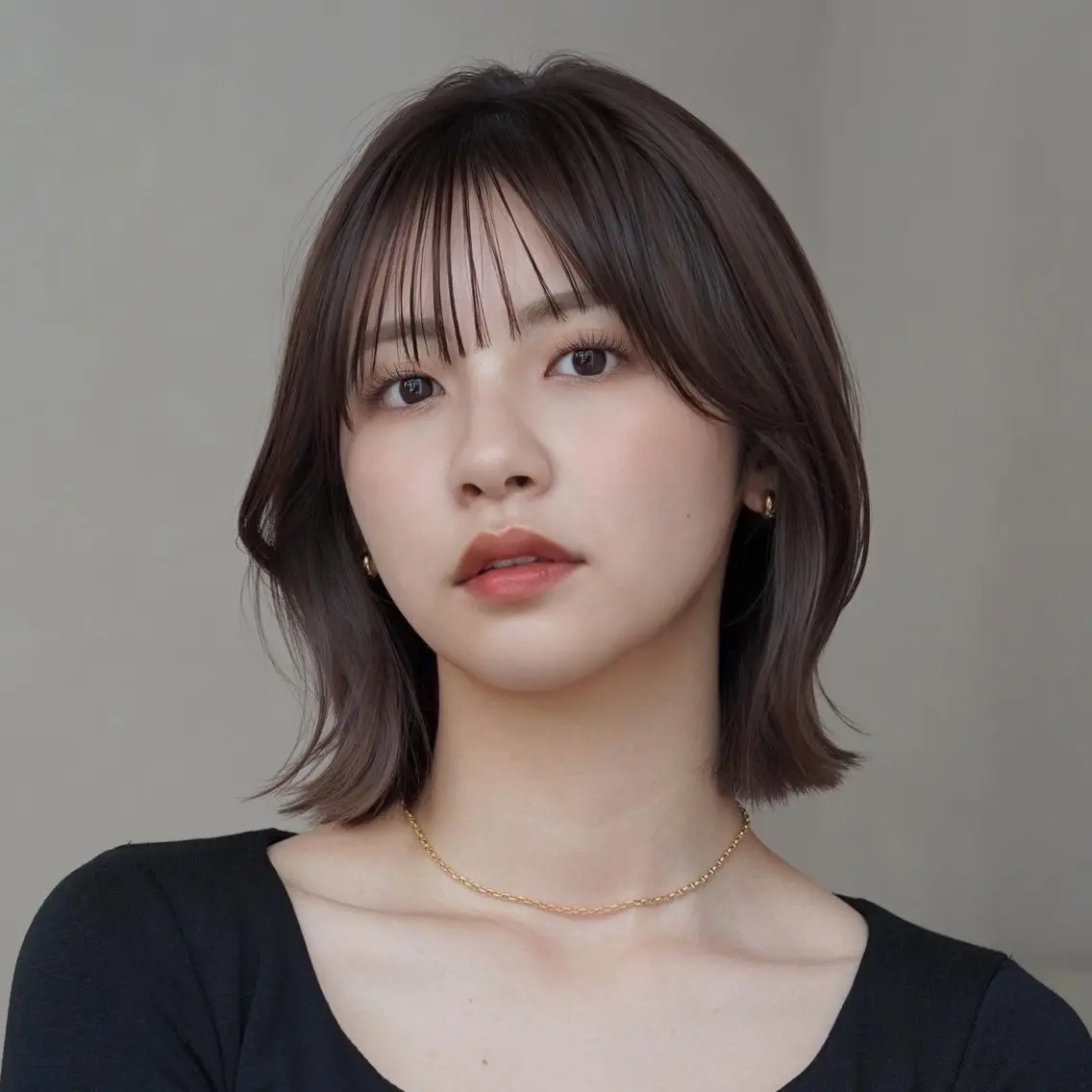 ショート 切りっぱなしボブ ボブ カット ヘアカラー 栗原 瑞稀のヘアスタイル