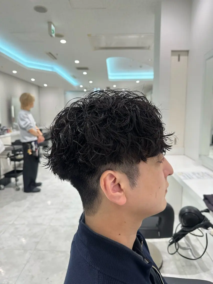 パーマ メンズ カット パーマ 🐺韓国風メンズ特化 あさひ🐺のヘアスタイル