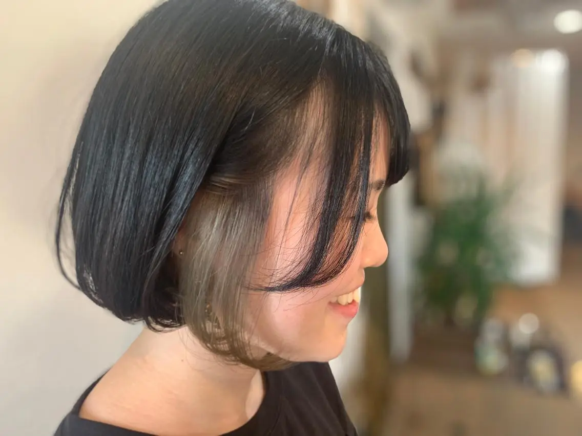 ミディアム ヘアカラー 佐藤 美咲のヘアスタイル
