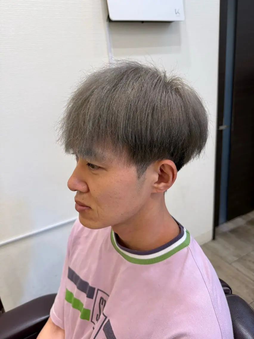 カラー メンズ 永井 天斗のヘアスタイル