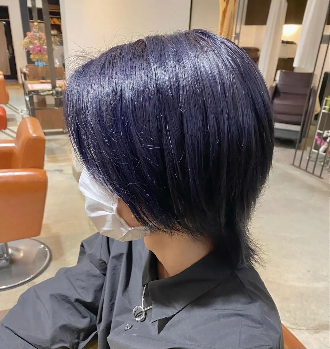 カラー ブルーカラー ネイビーカラー ヘアカラー 【novem】 serenのヘアスタイル