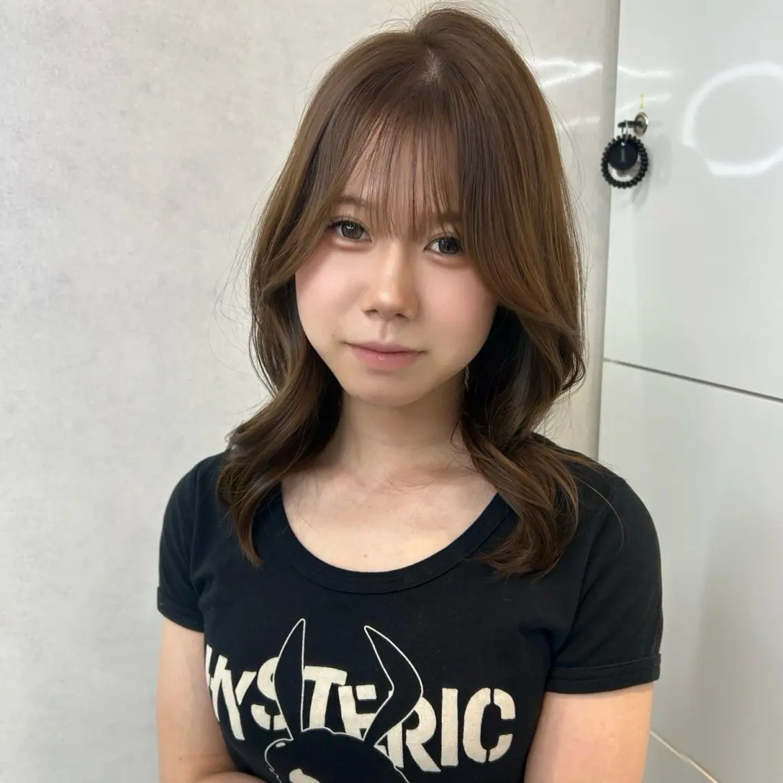 セミロング ヘアカラー トリートメント ALEAP owl Wakanaのヘアスタイル