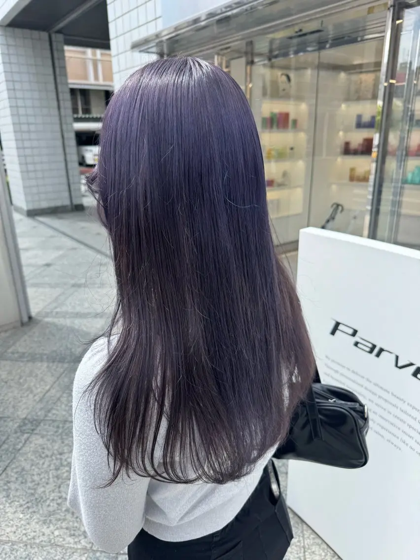 ロング カラー ヘアカラー ParveMix🍀 藤原愛未のヘアスタイル