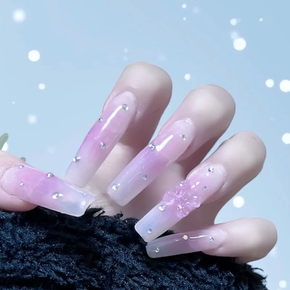 ネイル ジェルネイル ハート ホログラムネイル 韓国ネイル ニュアンスネイル 🩵池袋heart nail🩵のネイルデザイン