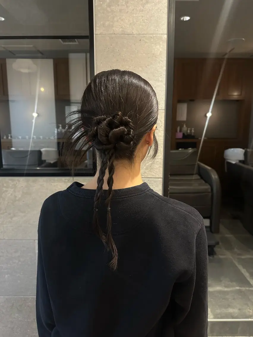セミロング ヘアアレンジ カット ヘアセット メンズ&ヘアアレンジ 🌼みねのヘアスタイル