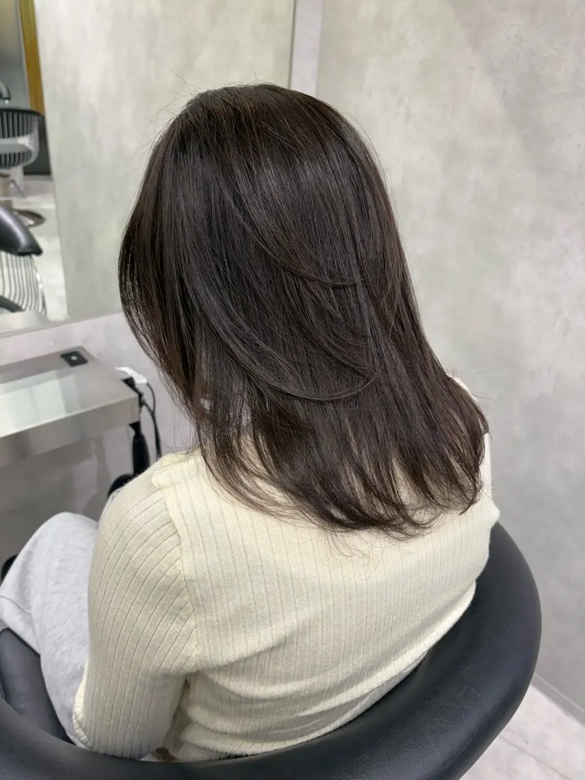 ミディアム 🌷レイヤー・ボブ /tomomi🌷のヘアスタイル