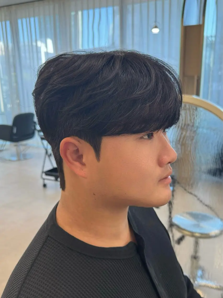 【재방문】 🇰🇷韓国ヘアカット➕韓国式ダウンパーマ➕毛流れパーマの写真